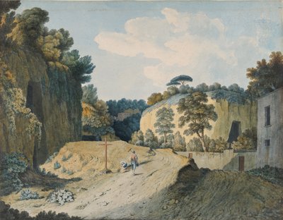 Cesta v rokli nedaleko Neapole, 1782. od Thomas Jones
