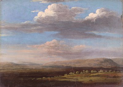 Pohled na Radnorshire (olej na papíře) od Thomas Jones
