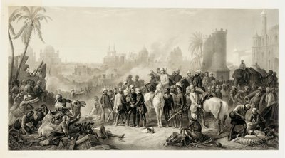Reliéf Lucknow a triumfální setkání Havelocka, Outrama a Sira Colina Campbella, 1862 od Thomas Jones Barker