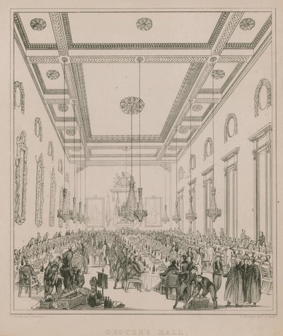 Grocers Hall, Londýn rytina od Thomas Kearnan