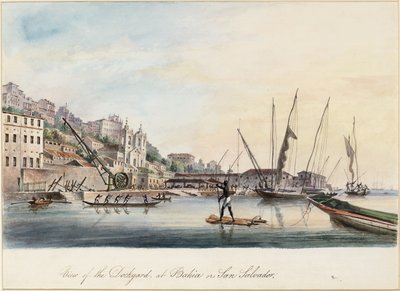 Pohled na loděnici, v Bahia nebo San Salvador od Thomas L. Hornbrook