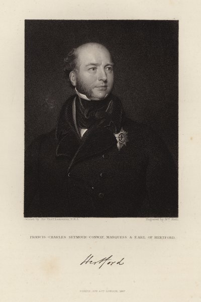 Hrabě z Hertfordu od Thomas Lawrence