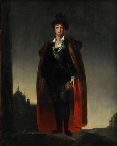 John Philip Kemble jako Hamlet od Thomas Lawrence