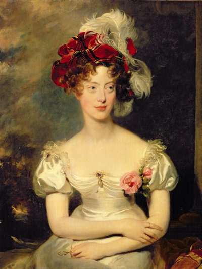 Marie-Caroline de Bourbon (1798-1870) vévodkyně z Berry, kolem 1825 (olej na plátně) od Thomas Lawrence