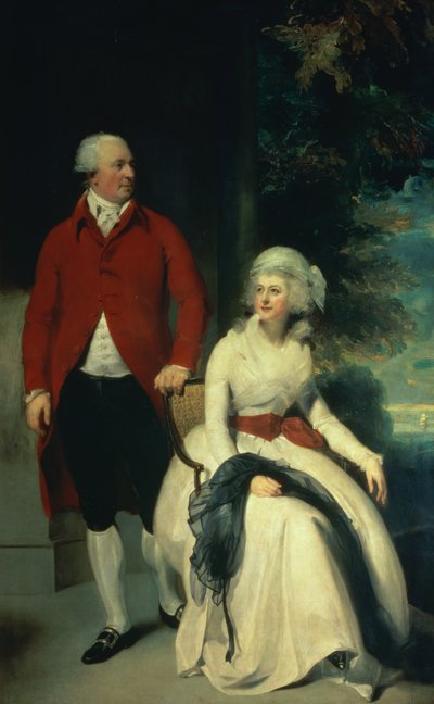 Portrét Jana Julia Angersteina (1735-1823) a jeho druhé manželky Elizy (1748/9-1800), kolem roku 1792 (olej na plátně) od Thomas Lawrence