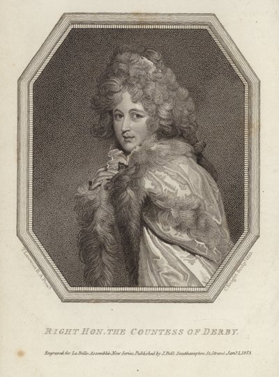 Správně ctihodná hraběnka z Derby od Thomas Lawrence