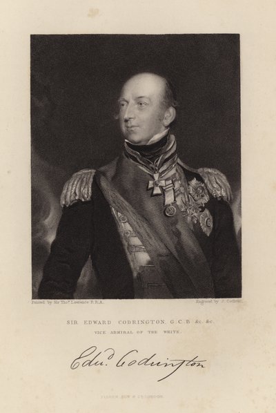 Sir Edward Codrington od Thomas Lawrence