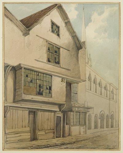 46 Baldwin Street (akvarel na papíře) od Thomas Leeson the Elder Rowbotham
