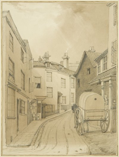 Dolní konec Griffin Lane (akvarel na papíře) od Thomas Leeson the Elder Rowbotham
