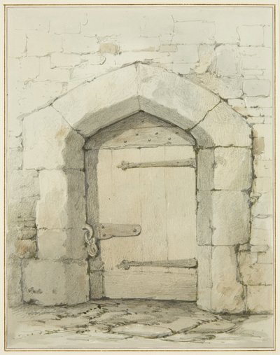 Old Arch and Doorway v Tower Lane naproti Vestry of St John