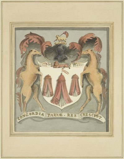 Krejčovské paže na chudobincích obchodníka Taylorse (tužka a akvarel na papíře) od Thomas Leeson the Elder Rowbotham