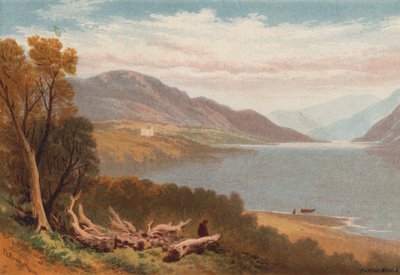 Anglická jezera, Ullswater (barva lito) od Thomas Leeson the Elder Rowbotham