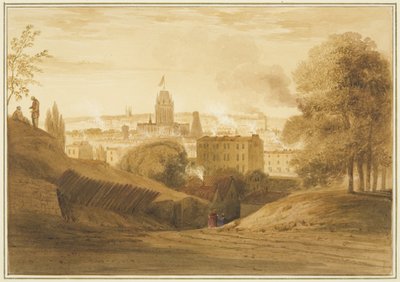 Pohled z Bath Road, poblíž Wells, Totterdown od Thomas Leeson the Elder Rowbotham