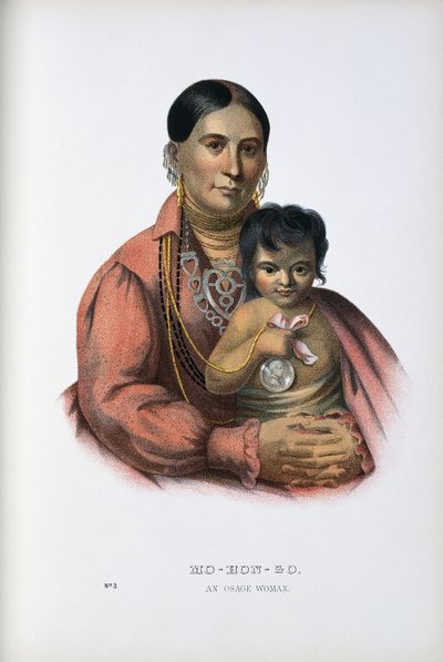 Do-Hon-Go, Osage žena od Thomas Loraine (after) McKenney