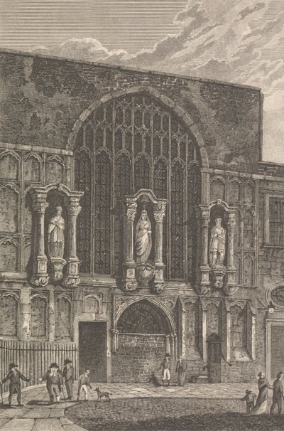 Pohled na kapli sv. Magdeleny, Guildhall od Thomas Lord Busby