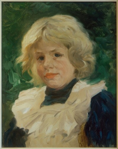 Portrét blonďaté dívky od Thomas Ludwig Herbst