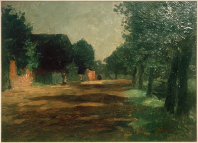 Vesnická ulice v Siethwende od Thomas Ludwig Herbst