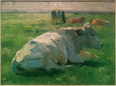 Ležící kráva od Thomas Ludwig Herbst