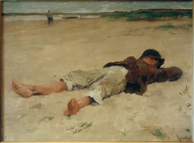 Ležící farmář od Thomas Ludwig Herbst