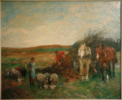 Brushwood vůz a ovce od Thomas Ludwig Herbst
