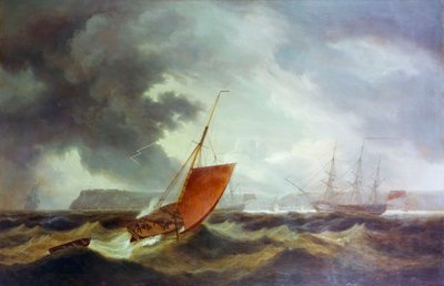 Brixhamský trawler vplouvající do Torbay, počátek 19. století (olejomalba) od Thomas Luny