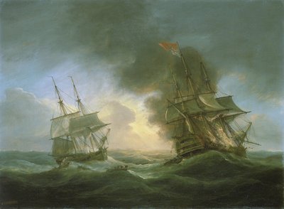 Ztráta indické lodi Kent 1. března. od Thomas Luny