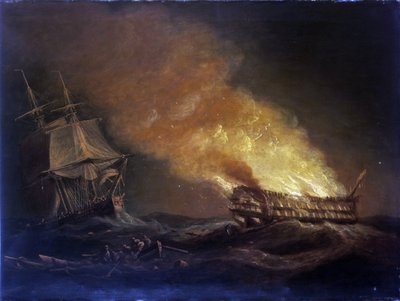 Ztráta indické lodi Kent 1. března. od Thomas Luny