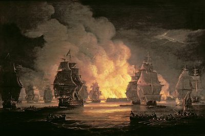 Bitva u Alžíru, 27. srpna 1816, kolem roku 1825 (olej na plátně) od Thomas Luny