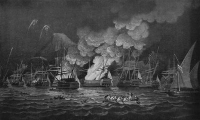 Obrana Gibraltaru, c1785 od Thomas Luny
