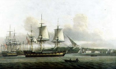 "Leda" ve dvou pozicích u Greenwiche od Thomas Luny