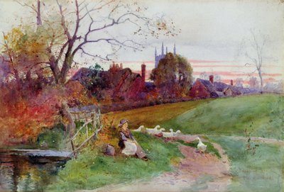 Hampton Lucy z Fordu od Thomas Mackay