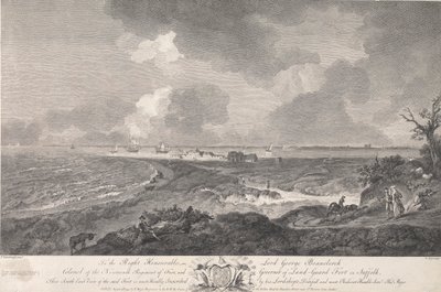 Jihovýchodní pohled na pevnost tLand-Guard v Suffolku od Thomas Major