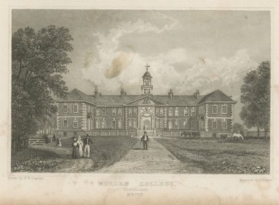 Lidé v areálu Morden College od Thomas Mann Baynes