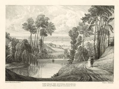 Pohled poblíž rotundy, Woolwich, Londýn od Thomas Mann Baynes