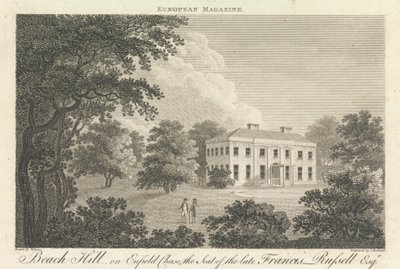 Beach Hill, na Enfield Chase, sídlo zesnulého Francise Russella, Esquire, Outer Suburb - North od Thomas Medland
