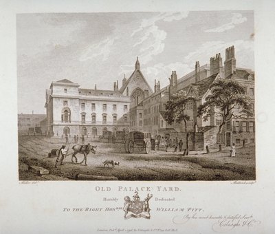 Old Palace Yard, Westminster, Londýn, 1796 od Thomas Medland