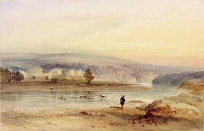 Bellister Castle, Northumberland (bodycolor) od Thomas Miles II Richardson
