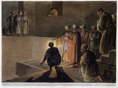 Hrob Josefa z Arimatie (Arimathea). V "" Pohledy v Egyptě " od Thomas Milton