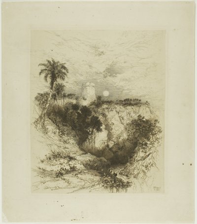 Věž Cortez od Thomas Moran