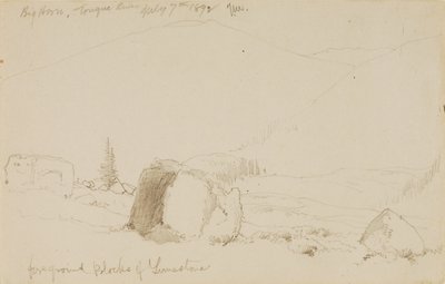 Big Horn, Tongue River od Thomas Moran