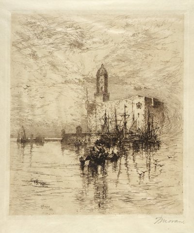 Hrad San Juan de Vlua, Vera Cruz od Thomas Moran