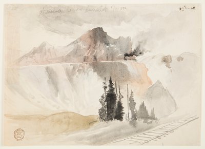 Chama pod vrcholem od Thomas Moran