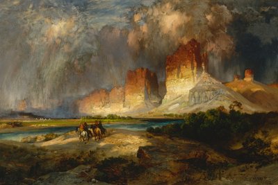 Cliffs of the Upper Colorado River, Wyoming Territory, 1882. od Thomas Moran