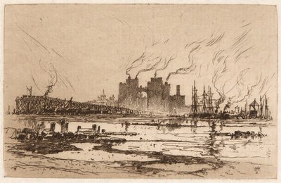 Communipaw, N.J. od Thomas Moran