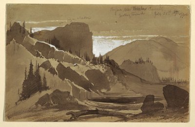 Kresba, poblíž Meadow Creek, Utah, 25. července 1871 od Thomas Moran