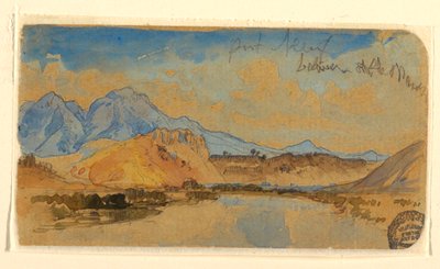 Kresba, Port Neuf Canyon, Idaho, pravděpodobně 1879 od Thomas Moran