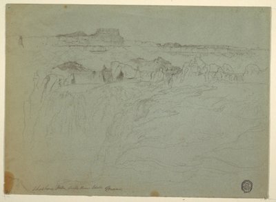 Kresba, Shoshone Falls, Snake River, Idaho, 1875 od Thomas Moran