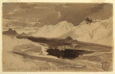 Kresba, The Arkansas Divide, srpen 1874 od Thomas Moran