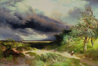 East Hampton, Long Island, Sand Dunes, 1892 od Thomas Moran