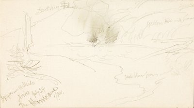 Gejzír v Hillside, Norris, Hurikán od Thomas Moran